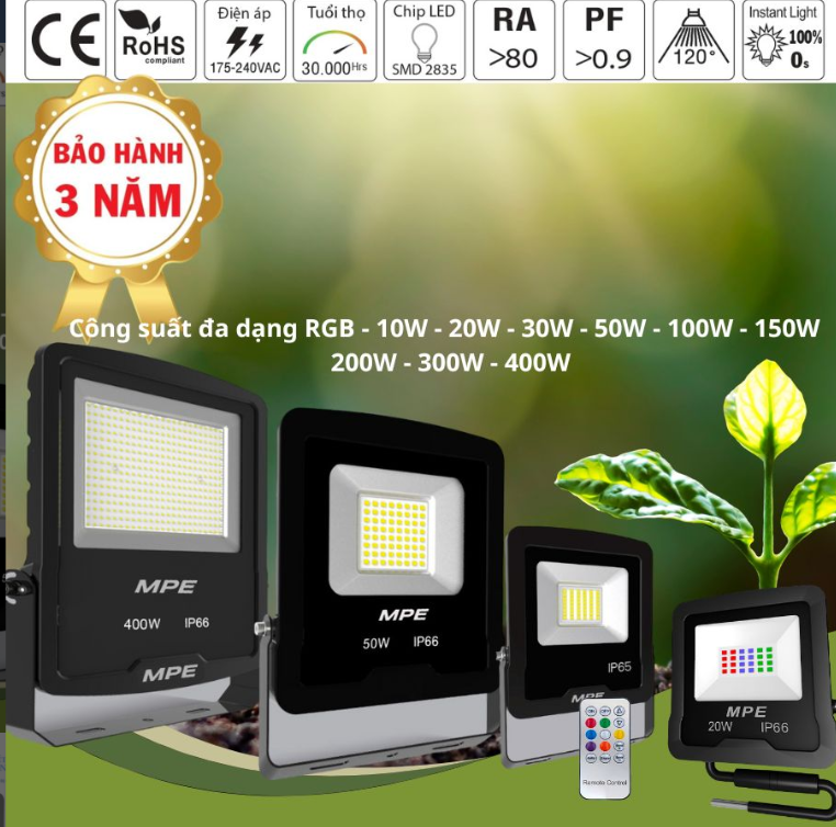 cửa hàng đèn led MPE ở TP HCM