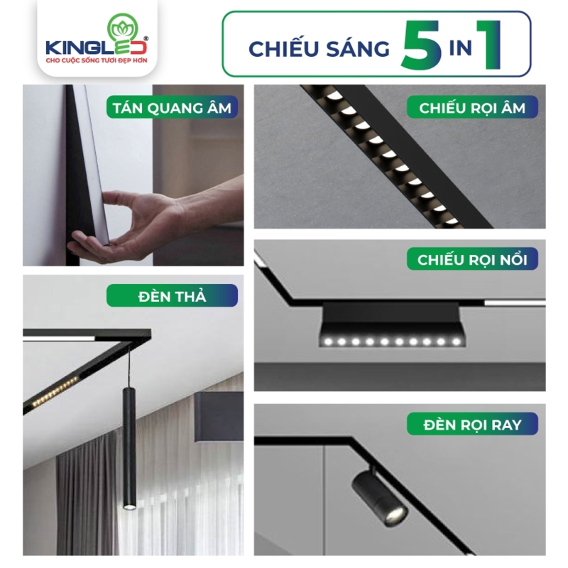 Đèn ray nam châm Kingled tại TPHCM