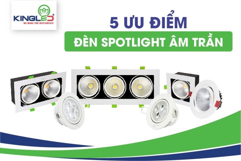 Mua đèn spotlight Kingled ở TPHCM